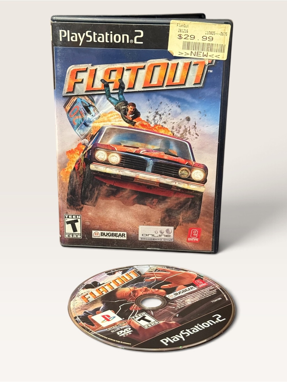 FlatOut (Sony PlayStation 2) PS2 CIB Manual Racing T NTSC-U/C 2005